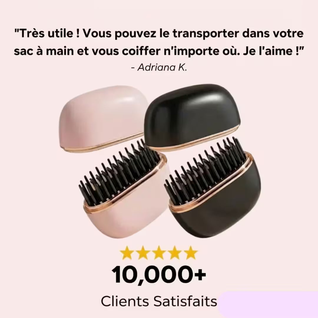 Mini Lisseur sans fil : Coiffures Rapides en Déplacement