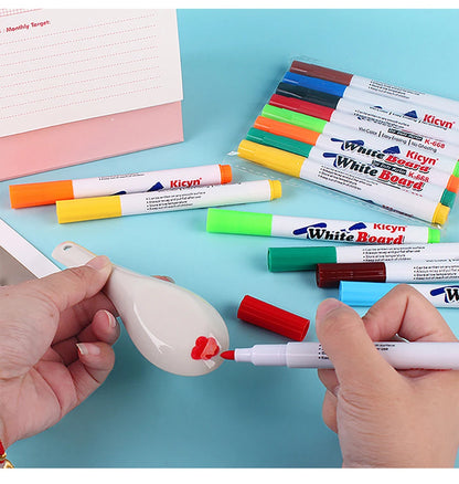 8/12Colors Magical Painting Floating Whiteboard Makers Pen Water Color Floating Pen Children's Early Education Toy Art Supplies