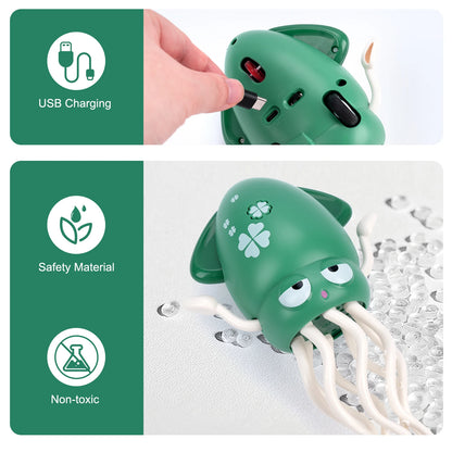 2025 New Electric Dancing Squid Toys Crawling Dancing Automatic Obstacle Avoidance Octopus Sensor Toy With LED Lights & Music