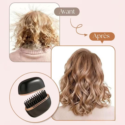 Mini Lisseur sans fil : Coiffures Rapides en Déplacement